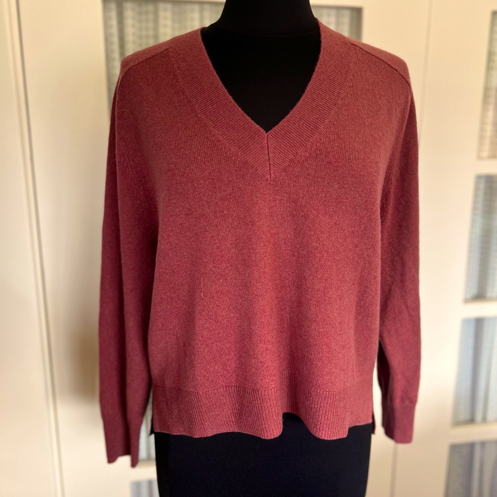 Auguste the Label Cropped V Neck Sweater